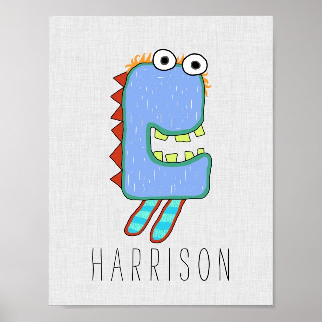 Poster personnalisé Miggy Monster (Devant)