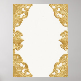 Poster personnalisé Modèle or