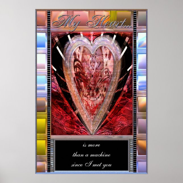 Poster personnalisé Mon coeur (Devant)