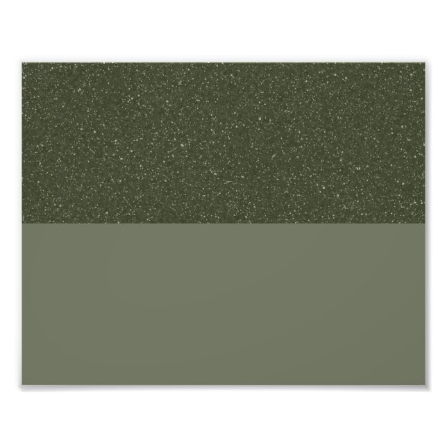 Poster personnalisé - Moss Green Texté Fractionné (Devant)
