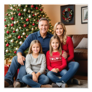 Poster Personnalisé Photo Famille