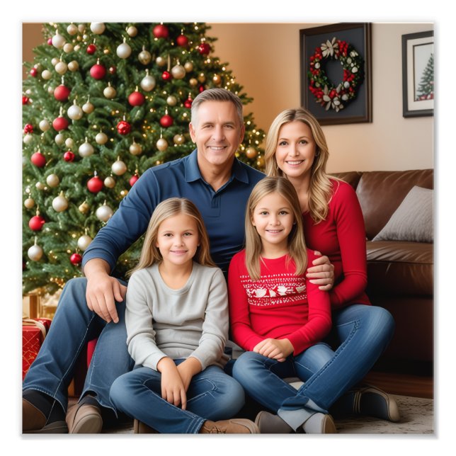 Poster Personnalisé Photo Famille (Devant)