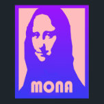 Poster personnalisé Pop Art Mona Lisa<br><div class="desc">Poster personnalisé Pop Art Mona Lisa</div>