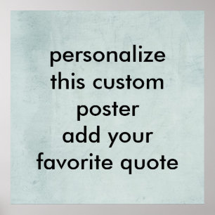 poster personnalisé pour personnaliser avec votre