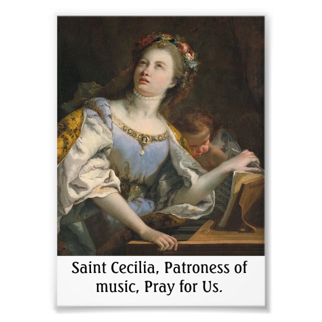 Poster personnalisé Saint Cecilia (Devant)
