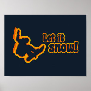 Poster personnalisé Snowboard