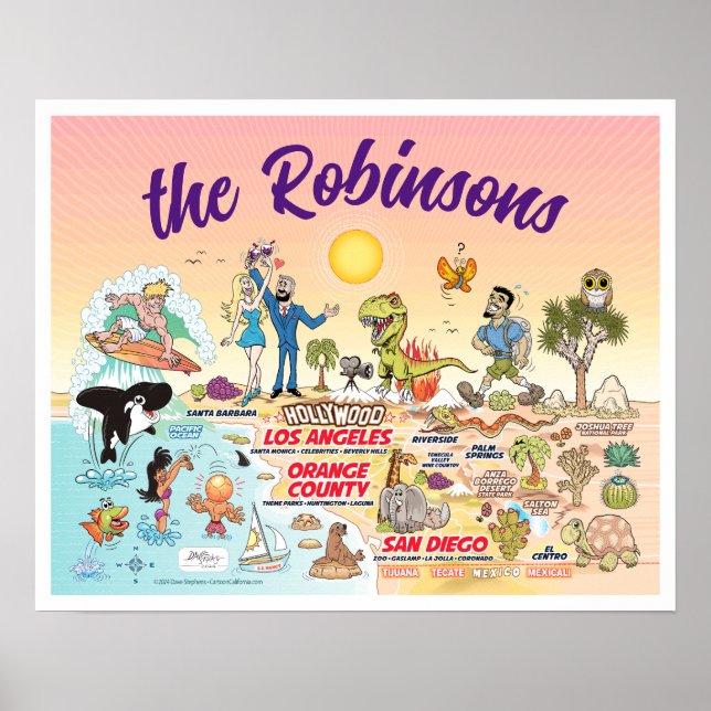 Poster personnalisé SoCal Dream (Devant)
