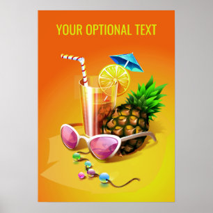Poster personnalisé Tropical Drink