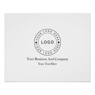 Poster Personnalisé votre logo et texte