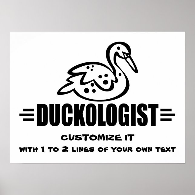 Poster Personnaliser Canard (Devant)
