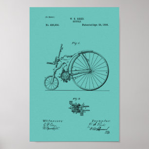 Poster personnaliser d'impression de 1890 Vintage Brevet 