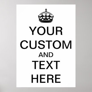Poster Personnaliser Gardez votre calme et continuez
