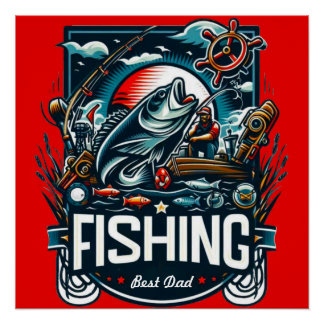 Poster Personnaliser l'affiche de pêche