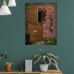 Poster personnel pour les amateurs de chevaux/moto