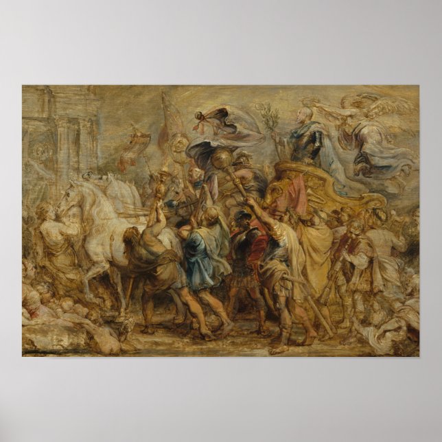 Poster Peter Paul Rubens - Le triomphe de Henri IV (Devant)