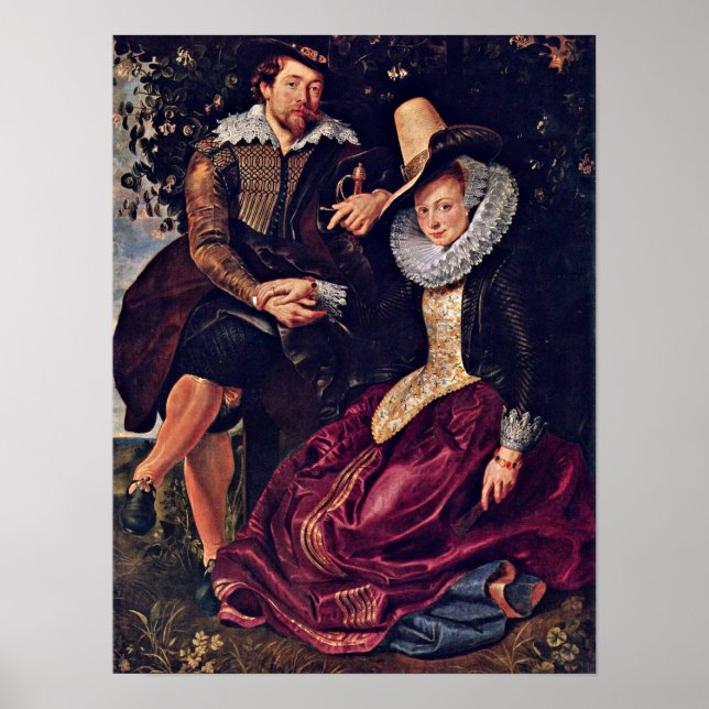 Poster Peter Paul Rubens - Peintre et sa femme (Devant)