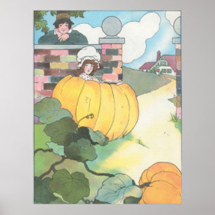 Poster Peter, Peter, mangeur citrouille,