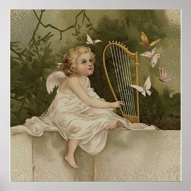Poster Petit Cherub souriant (Devant)
