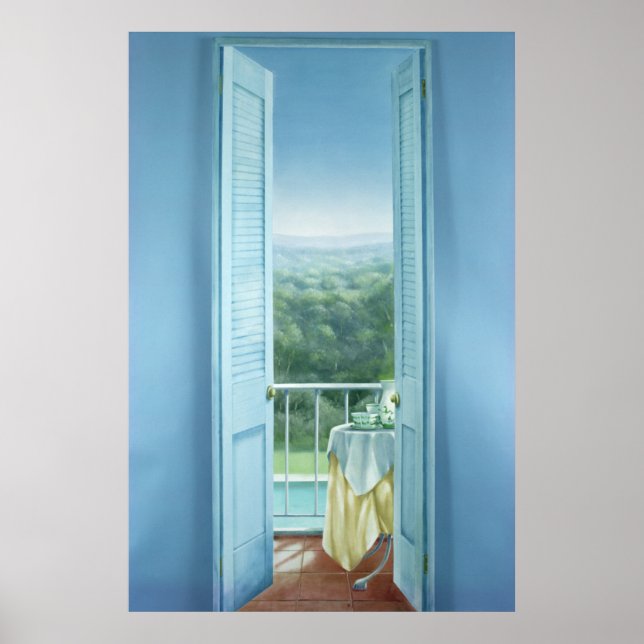 Poster Petit-déjeuner St. Maxime 1984 (Devant)