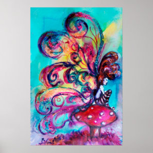 Poster Petit Elfe de Champignons