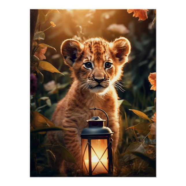 Poster Petit lion doux (Devant)