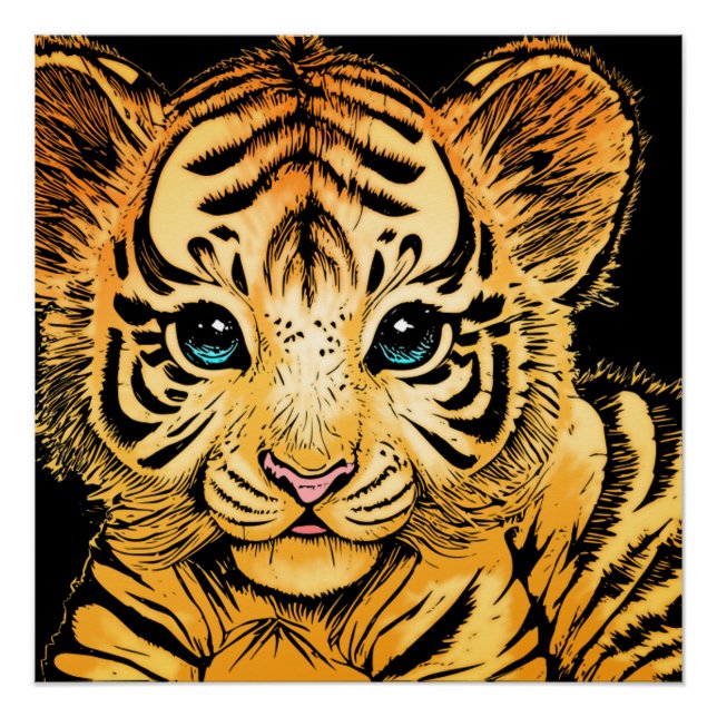 POSTER PETIT TIGER (Devant)