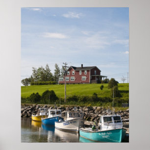 Poster Petit village de pêcheurs près de Grande-Rivière,