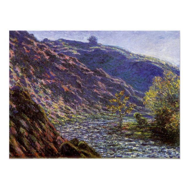 Poster Petite Creuse, soleil de Claude Monet (Devant)