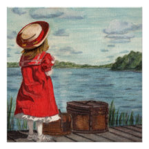 Petite fille en rouge