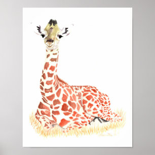 Poster petite girafe