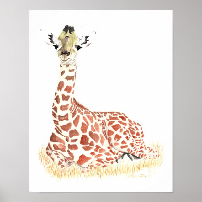 Poster petite girafe (Devant)