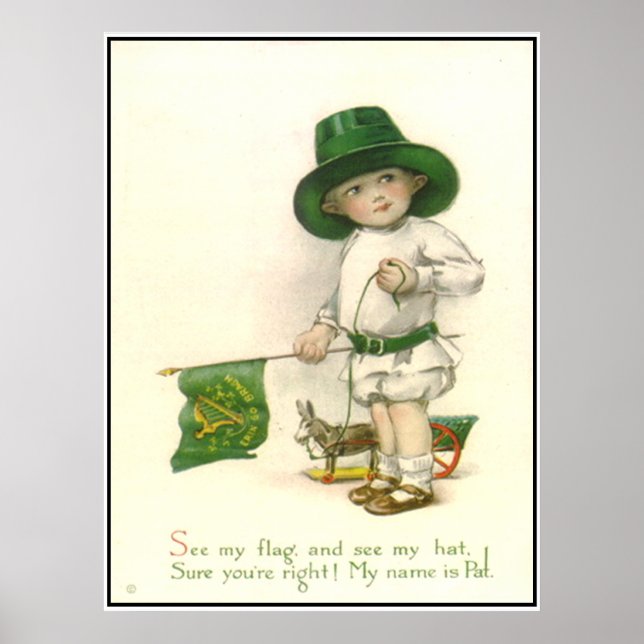 Poster Petite Patrick Imprimé Vintage (Devant)