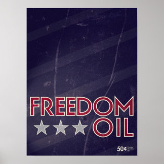 Poster Pétrole de liberté