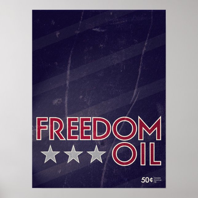 Poster Pétrole de liberté (Devant)