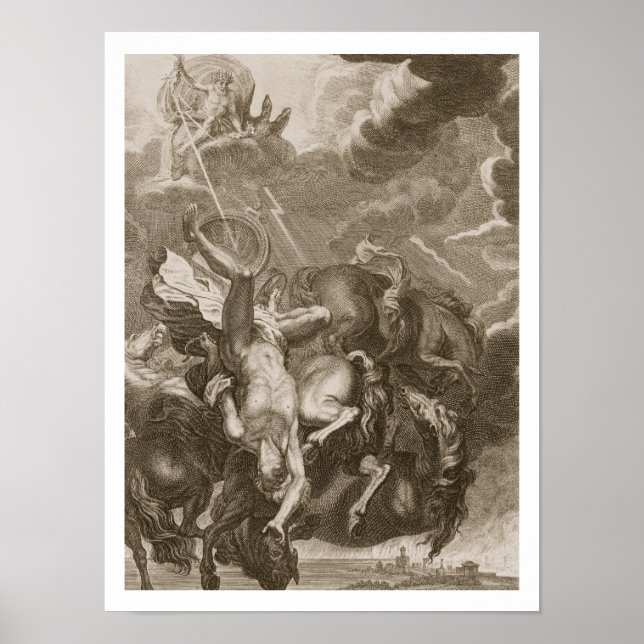Poster Phaeton décroché par Thunderbolt de Jupiter, 1731 (Devant)