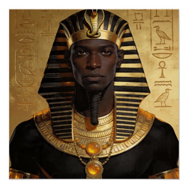 Poster Pharaoh Energy — Roi Africain Ancien Art Moderne (Devant)