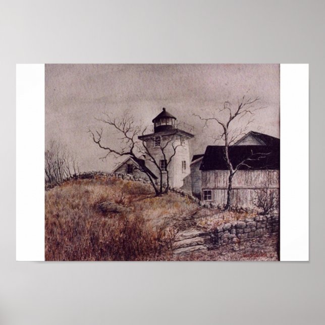 POSTER PHARE À NOANK, CT. (Devant)