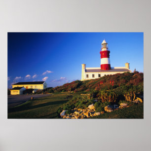 Poster Phare, cap Agulhas, Cap-Occidental
