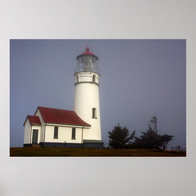 Poster Phare, Cape Blanco, Cape Blanco State Park (Devant)