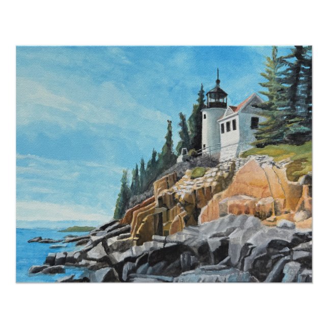 Poster Phare de Bass Harbor (Devant)