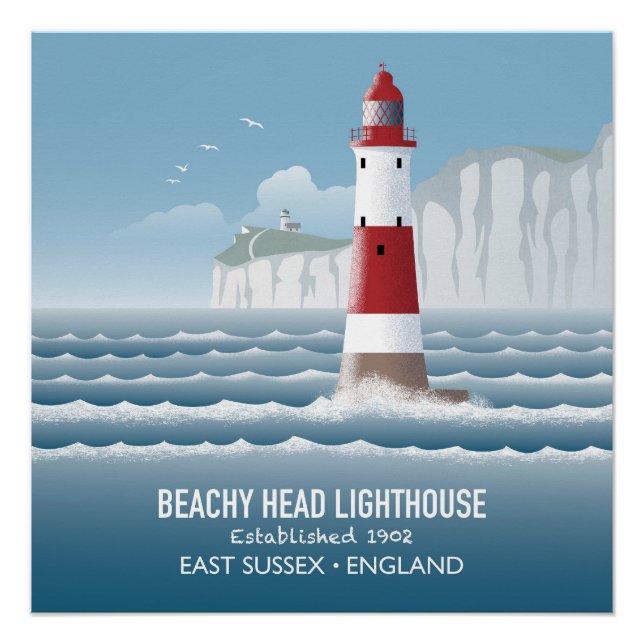Poster Phare de Beachy Head (Devant)