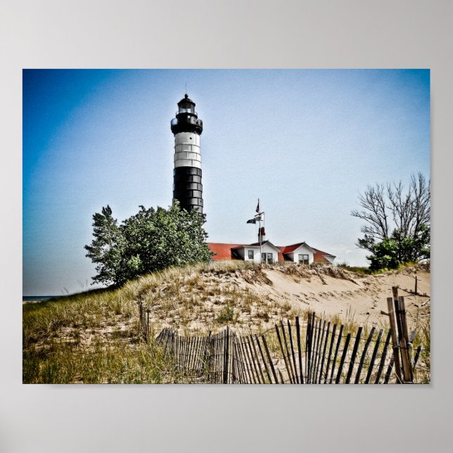 Poster Phare de Big Sable Point (Devant)