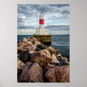 Poster Phare de brise-lames de Presque Isle Harbour