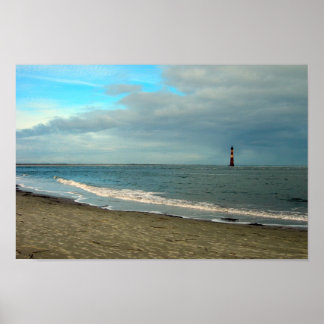 Poster Phare de Folly Beach