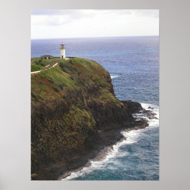 Poster Phare de Kilauea, Kauai (Devant)
