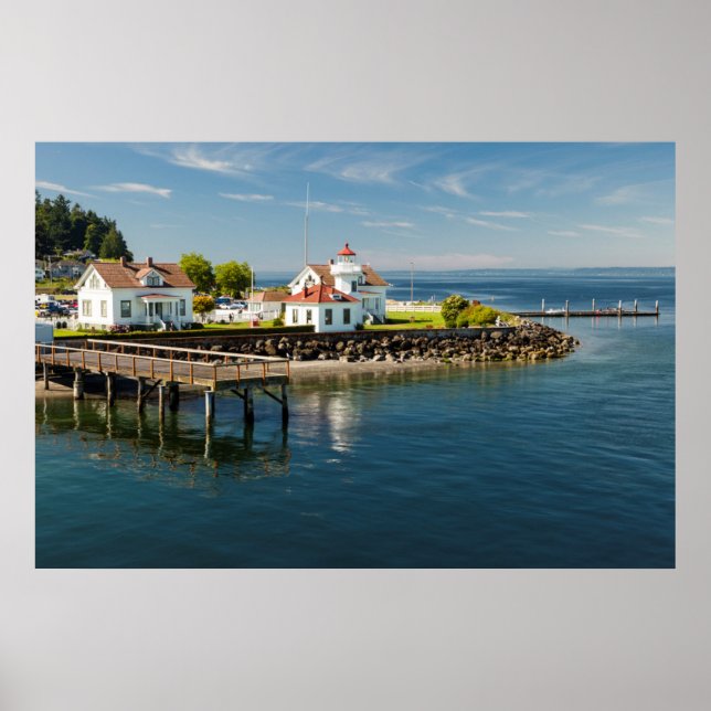 Poster Phare de Mukilteo, Mukilteo, Washington, USA (Devant)