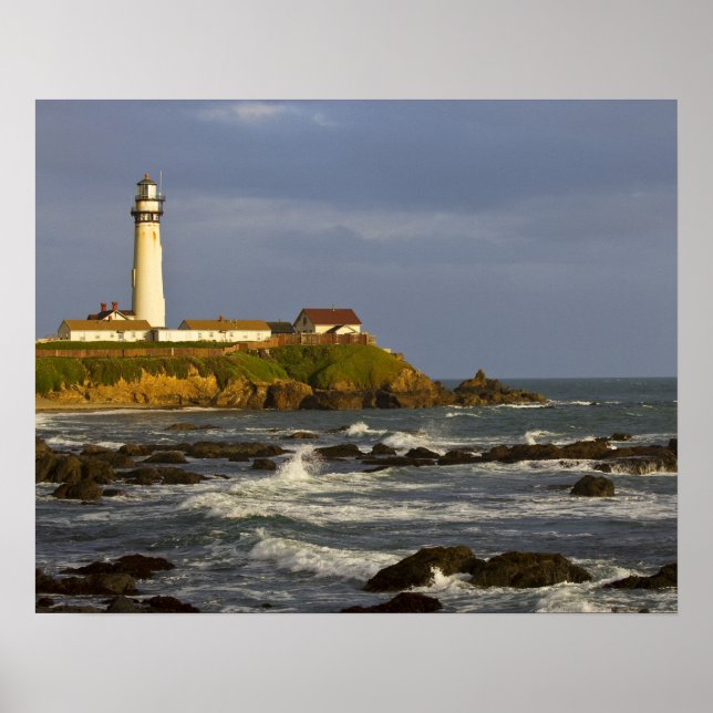 Poster Phare de Pigeon Point State Beach à San 2 (Devant)