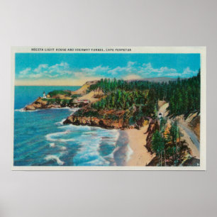 Poster Phare et cap principaux PerpetuaCoast de Hacenta