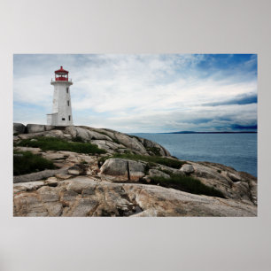 Poster phare sur peggy's cove
