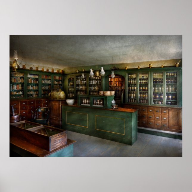 Poster Pharmacie - La boutique de chimiste (Devant)